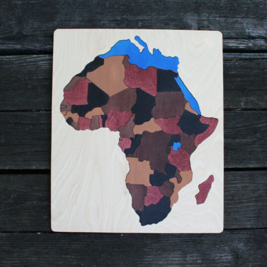 Africa wooden puzzle