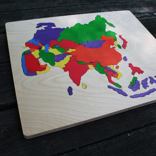 Asia wooden puzzle detail