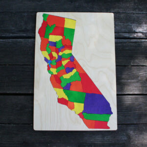California wooden puzzle