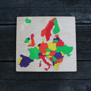 Europe wooden puzzle