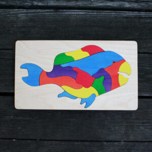 Parrotfish wooden puzzle