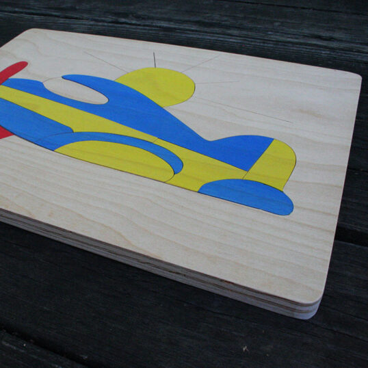 Airplane Wooden Puzzle Detail