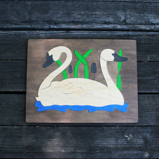 Swans wooden puzzle