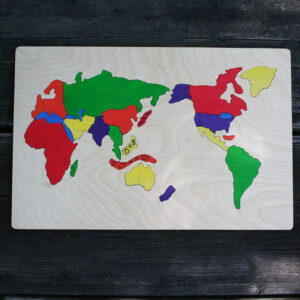 World wooden puzzle